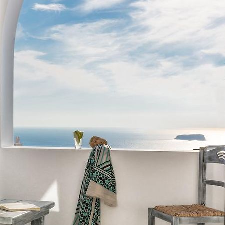Aspronisi Luxury Villa With Caldera View Меґалохорі Номер фото
